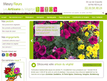 Tablet Screenshot of meury-fleurs.com